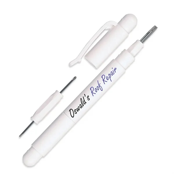 Screwdriver that features a set of differing mini screw heads of... from ASI 54040 Fey Promo / Mi Line by Fey