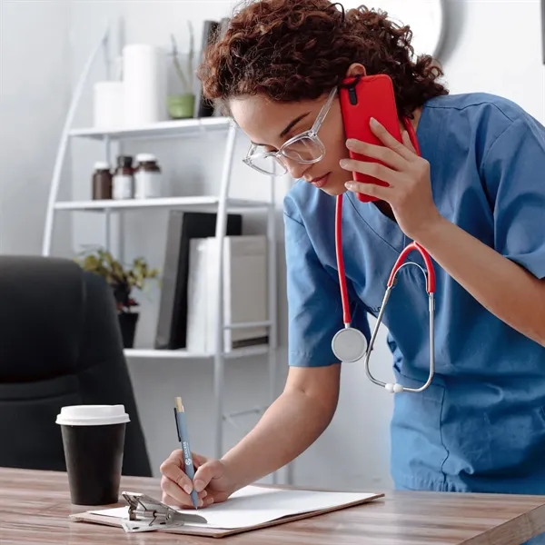 Bali soft satin click gel pen made of recycled aluminum.... from ASI 55583 GMG Pen