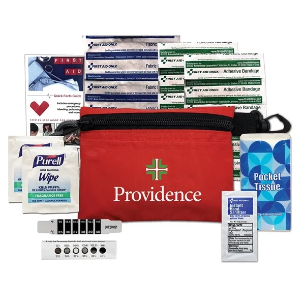 Kit Includes: (1) Disposable Thermometer, (1) Hand Sanitizer Packet, (1) Tissue... from ASI 46170 Compass Industries Inc