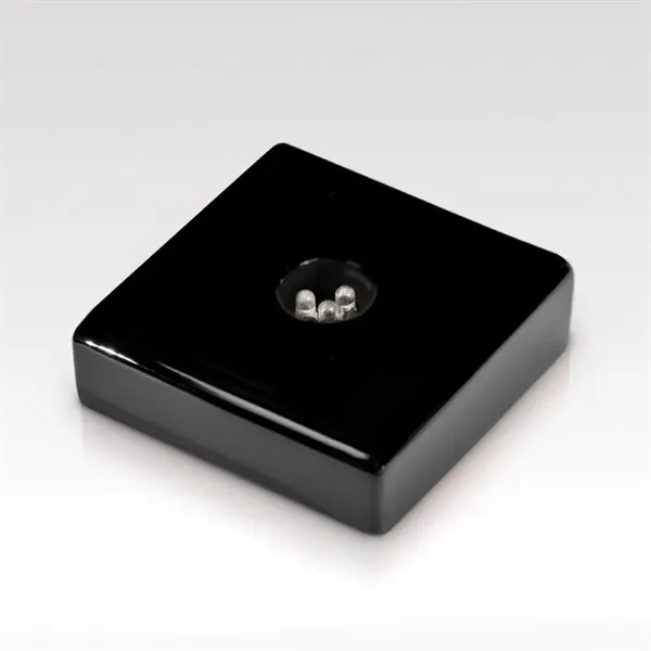 SMALL WOODEN SQUARE BLACK BASE... from ASI 93986 Visions/Awardcraft