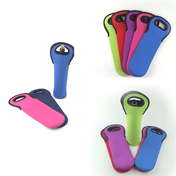Solid or full color wine holder insulator bags made of neoprene... from ASI 68190 Lungsal / Lungsal