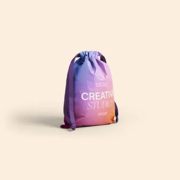 Simple small, Goodie Three Shoes gift bag with a ribbon drawstring.... from ASI 74710 Numo