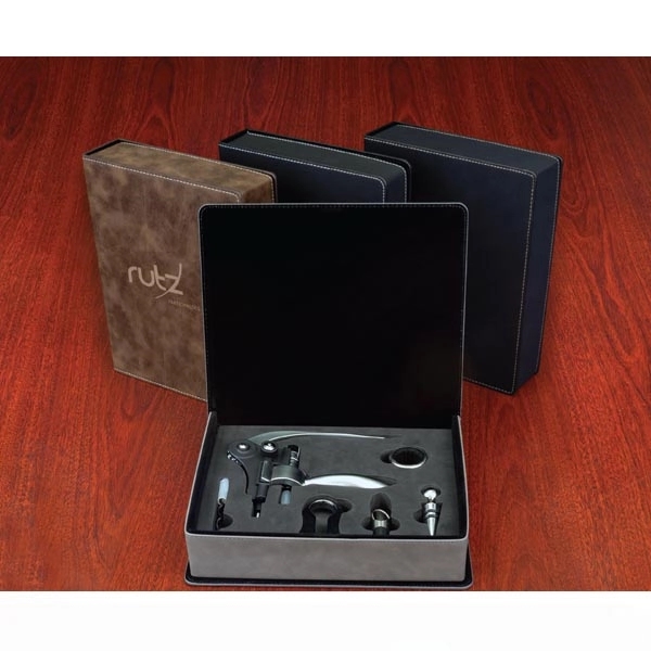 Wine tool set with a lever opener, foil cutter, wine bottle... from ASI 99030 Zipline / Zipline®