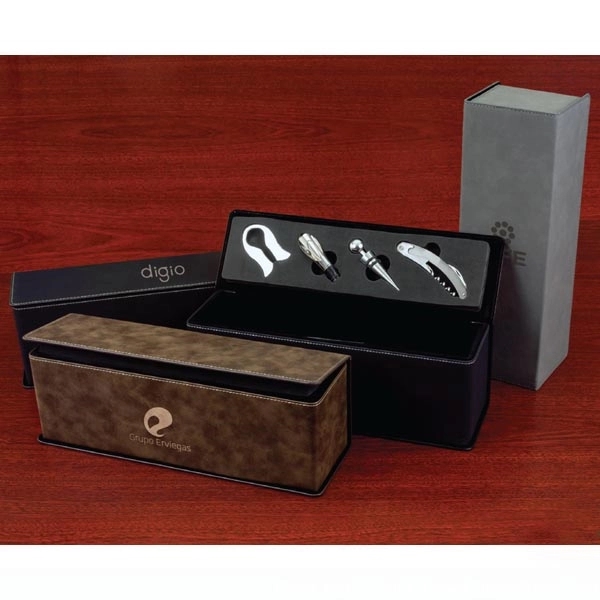 Wine set with storage case and tools including corkscrew, foil cutter,... from ASI 99030 Zipline / Zipline®
