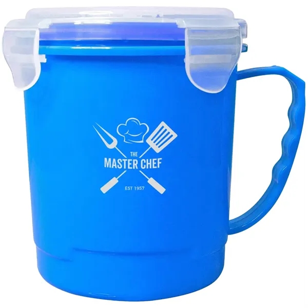 24 oz. polypropylene soup mug with handle and lid.... from ASI 39552 BEL Promo