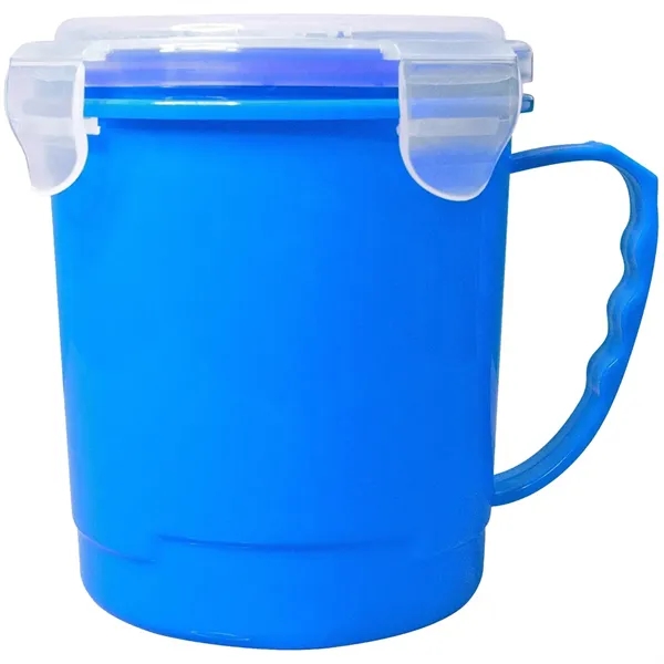 24 oz. polypropylene soup mug with handle and lid.... from ASI 39552 BEL Promo