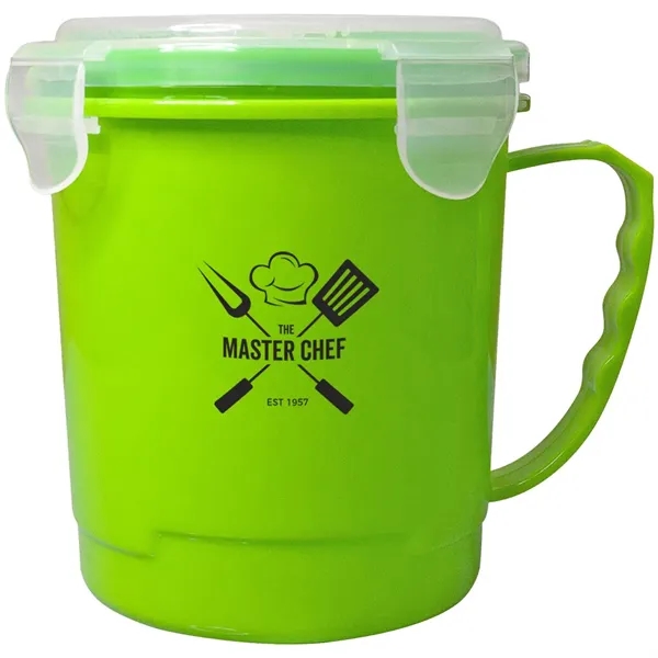 24 oz. polypropylene soup mug with handle and lid.... from ASI 39552 BEL Promo