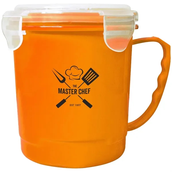 24 oz. polypropylene soup mug with handle and lid.... from ASI 39552 BEL Promo