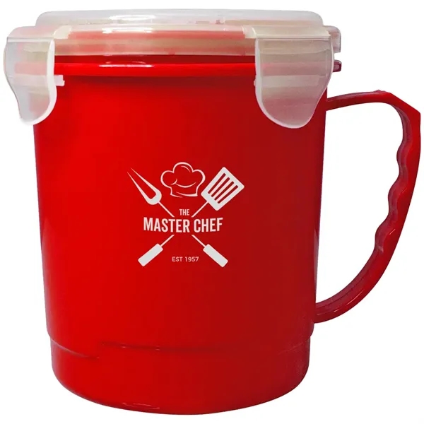 24 oz. polypropylene soup mug with handle and lid.... from ASI 39552 BEL Promo