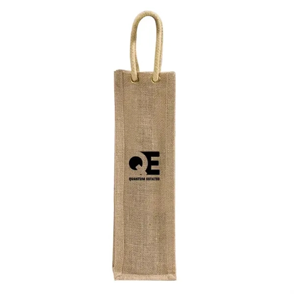 Eco jute wine tote with dividers and laminated interior. Great for... from ASI 67557 LimeLight Ent / Limelight USA
