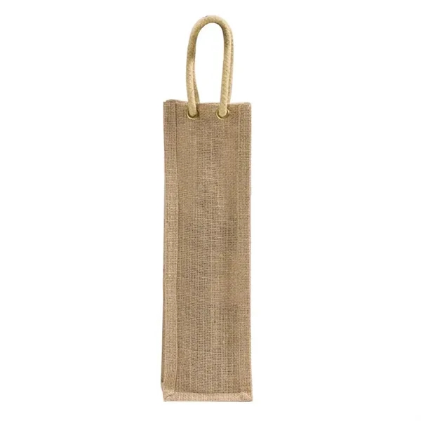 Eco jute wine tote with dividers and laminated interior. Great for... from ASI 67557 LimeLight Ent / Limelight USA