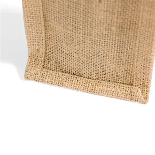 Eco jute wine tote with dividers and laminated interior. Great for... from ASI 67557 LimeLight Ent / Limelight USA