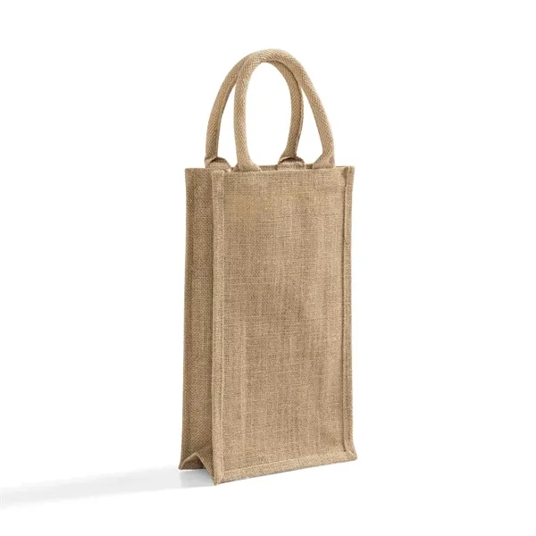 Durable jute tote with dividers and laminated lining. Perfect for wine... from ASI 67557 LimeLight Ent / Limelight USA