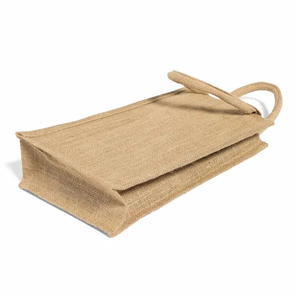 Durable jute tote with dividers and laminated lining. Perfect for wine... from ASI 67557 LimeLight Ent / Limelight USA