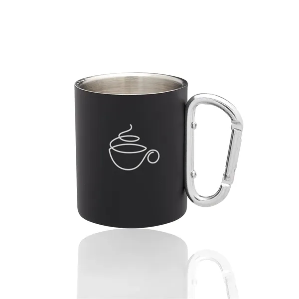 10 oz. carabiner handle stainless steel mug with double wall and... from ASI 39552 BEL Promo