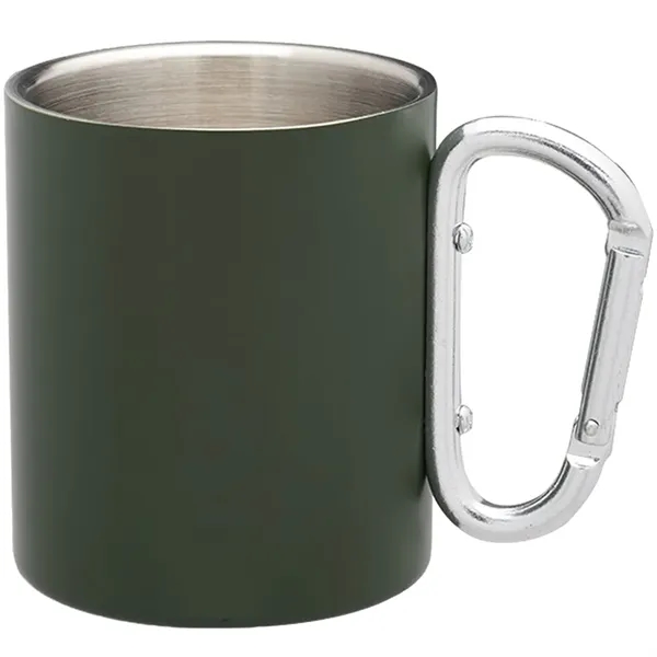 10 oz. carabiner handle stainless steel mug with double wall and... from ASI 39552 BEL Promo
