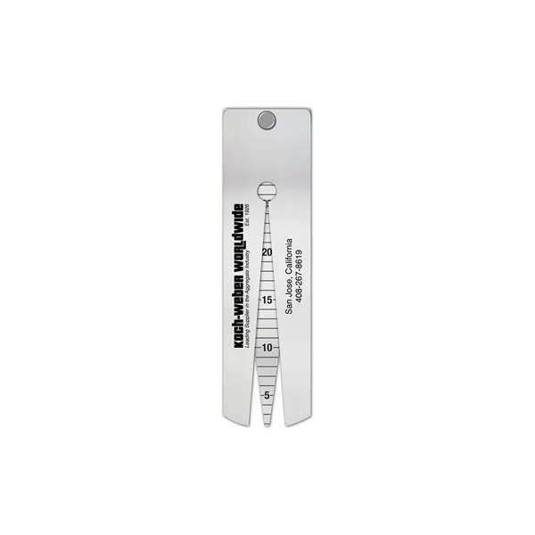 USA Made .032" stainless steel screen gauge etch & color filled... from ASI 53430 Executive Line / Executive Line®