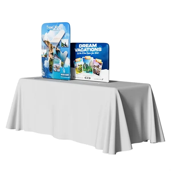 Tabletop Displays, 6 sizes w/Aluminum frame, full color imprint on front... from ASI 49891 Discount Marketing Products / DMP