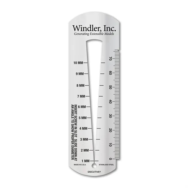 USA Made 4.5" x 1.375" .030 stainless steel etch & color... from ASI 53430 Executive Line / Executive Line®