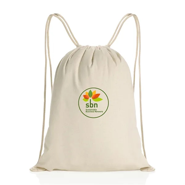 13.75"L x 17.3"H x 4"W recycled cotton drawstring backpack.... from ASI 56070 Gemline / Gemline®