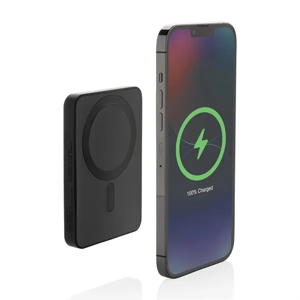 5,000 mAh pocket size powerbank with 5W magnetic wireless charger.... from ASI 56070 Gemline / Gemline®