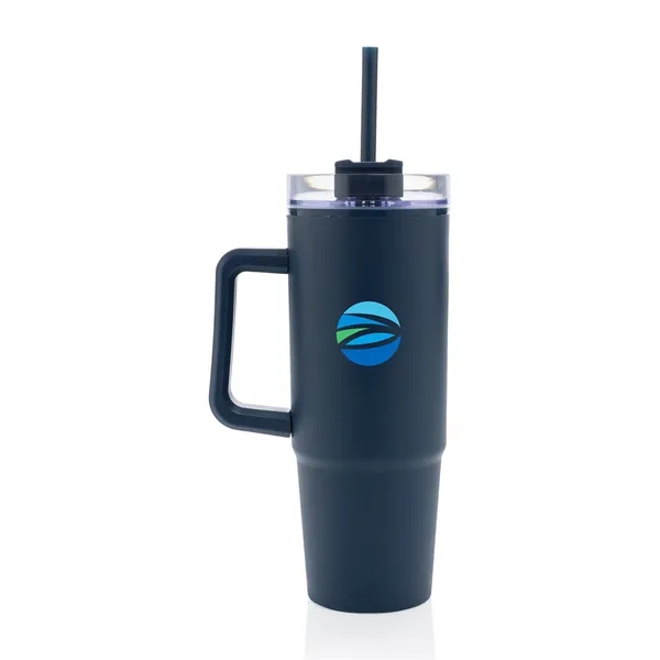 30.4 oz. tumbler made of recycled plastic with handle, sipping spout... from ASI 56070 Gemline / Gemline®
