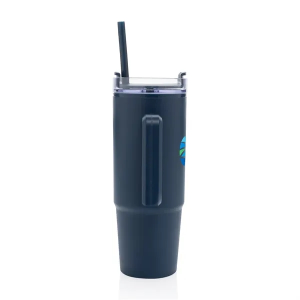 30.4 oz. tumbler made of recycled plastic with handle, sipping spout... from ASI 56070 Gemline / Gemline®