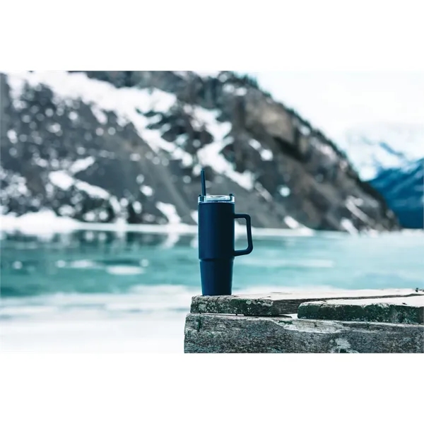 30.4 oz. tumbler made of recycled plastic with handle, sipping spout... from ASI 56070 Gemline / Gemline®