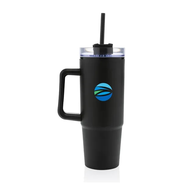 30.4 oz. tumbler made of recycled plastic with handle, sipping spout... from ASI 56070 Gemline / Gemline®