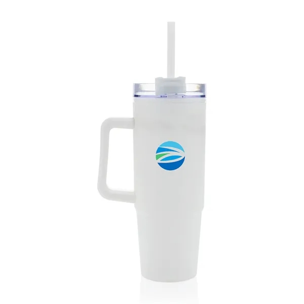 30.4 oz. tumbler made of recycled plastic with handle, sipping spout... from ASI 56070 Gemline / Gemline®