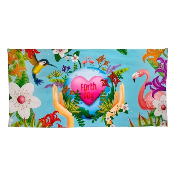 60" x 30" poly-cotton beach towel with dye sublimated graphics.... from ASI 68507 The Magnet Group