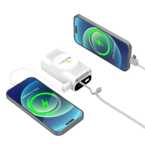 Lariat 10,000mAh Power Bank w/ Built-In Retractable Cable... from ASI 91435 Tomax USA