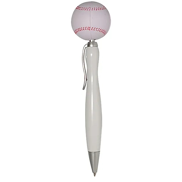 Ballpoint pen with squeezable baseball topper.... from ASI 34415 Alpi International LTD