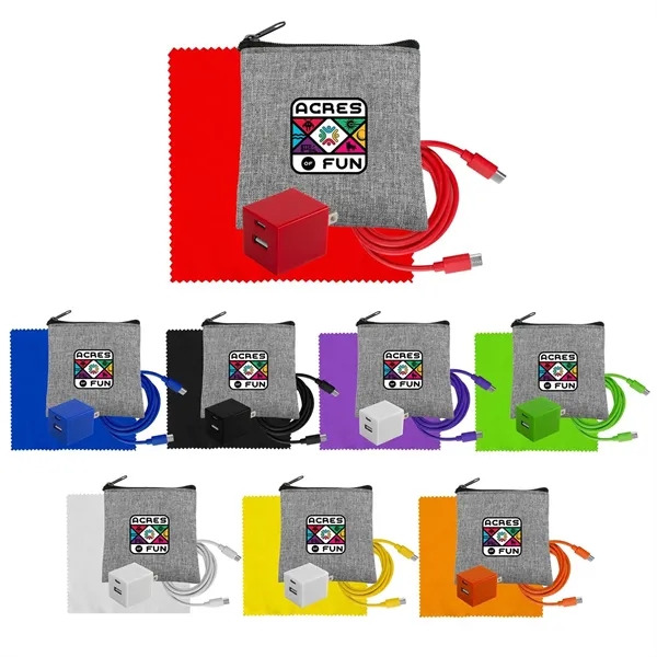 Recycled A+C to C Cable, Wall & Cloth Set... from ASI 30208 A P Specialties / AP Specialties