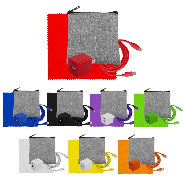 Recycled A+C to C Cable, Wall & Cloth Set... from ASI 30208 A P Specialties / AP Specialties