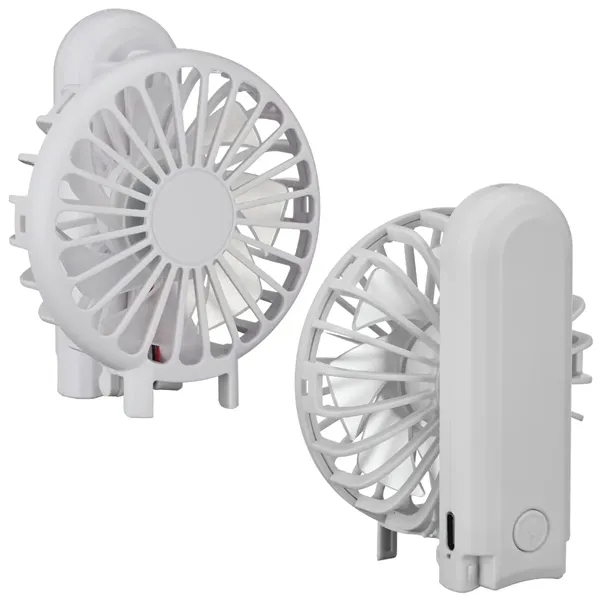 Rechargeable handheld mini fan with 3 fan speeds... from ASI 57655 STOPNGO Line