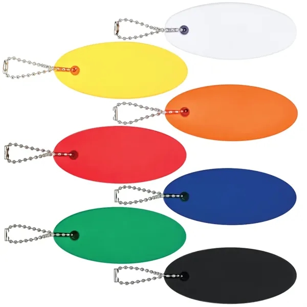 Oval shaped floating keychain made of squeezable polyurethane foam.... from ASI 57655 STOPNGO Line