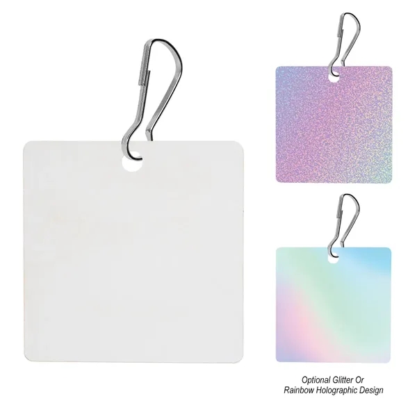 Square shaped acrylic zipper pull with j-hook for attaching.... from ASI 61125 Hit Promotional Products / Hit®