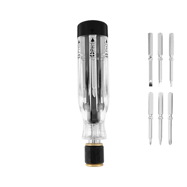 6-in-1 quick-release screwdriver.... from ASI 61125 Hit Promotional Products / Hit®
