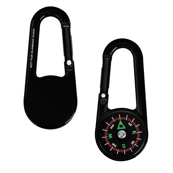 Zinc alloy carabiner with compass and belt loop.... from ASI 61125 Hit Promotional Products / Hit®