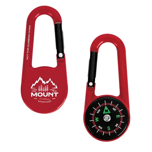 Zinc alloy carabiner with compass and belt loop.... from ASI 61125 Hit Promotional Products / Hit®