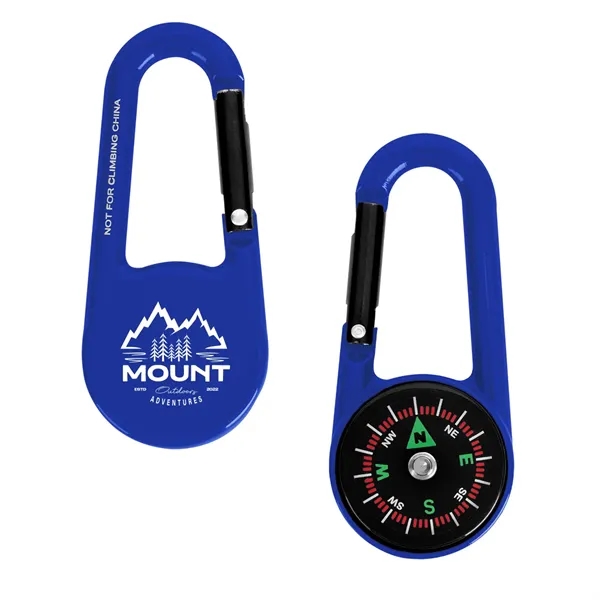 Zinc alloy carabiner with compass and belt loop.... from ASI 61125 Hit Promotional Products / Hit®
