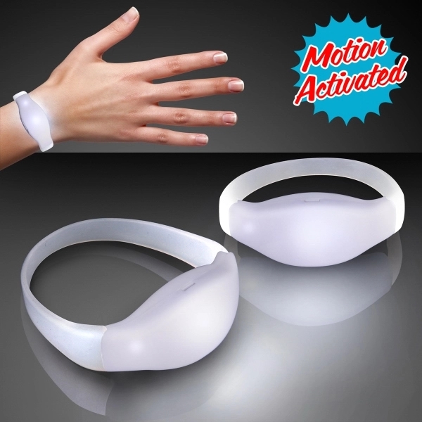 Blank or imprinted. LED Light Up Motion Activated Bracelets.... from ASI 34194 ALightPromos / Alight Promotional Products