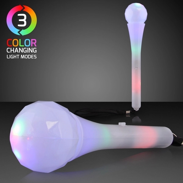 Blank or imprinted. LED Microphone Toy with Flashing Lights.... from ASI 34194 ALightPromos / Alight Promotional Products
