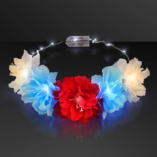 LED Flower Halo Crown, One Size Fits All. No Imprint, Blank... from ASI 34194 ALightPromos / Alight Promotional Products