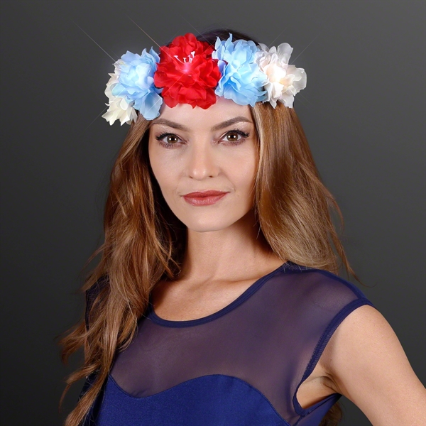 LED Flower Halo Crown, One Size Fits All. No Imprint, Blank... from ASI 34194 ALightPromos / Alight Promotional Products