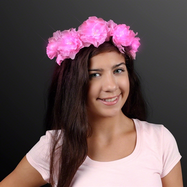 LED Flower Halo Crown, One Size Fits All. No Imprint, Blank... from ASI 34194 ALightPromos / Alight Promotional Products