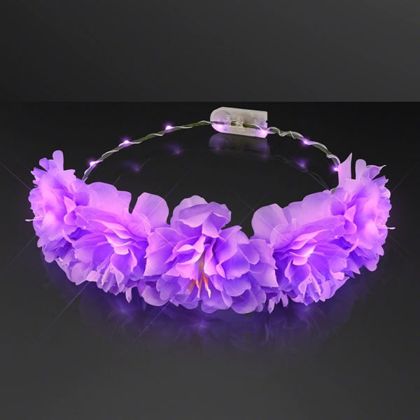LED Flower Halo Crown, One Size Fits All. No Imprint, Blank... from ASI 34194 ALightPromos / Alight Promotional Products