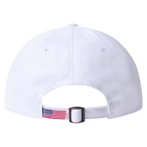 Unstructured six panel "dad" cap is 100% Union Made in USA... from ASI 73775 Unionwear