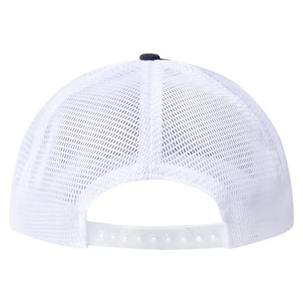 Low style structured six panel cap with mesh and plastic strap... from ASI 73775 Unionwear